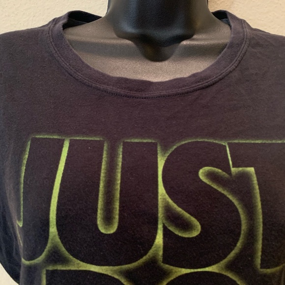 Nike DriFit Just Do It Black Short Sleeve T Shirt - Picture 5 of 7